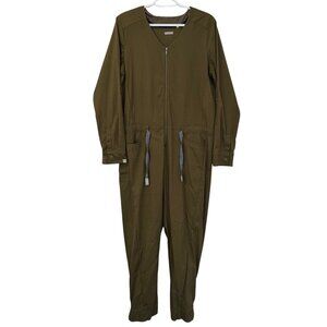 Pearl Izumi Scape Coverall One Piece Womens Size L Olive Green Cycling Biking